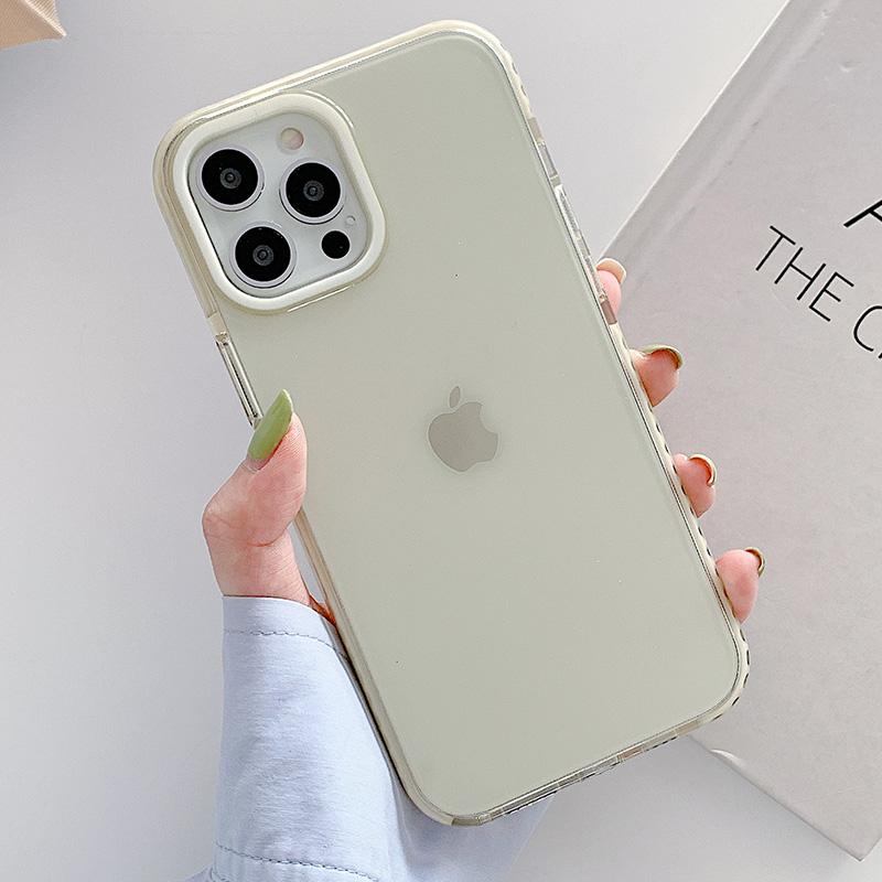 Neon Fluorescent Color Phone Case For iPhone 17 16 15 14 Pro Max Air 16e 11 12 13 Mini Frame Protective Silicone Cover