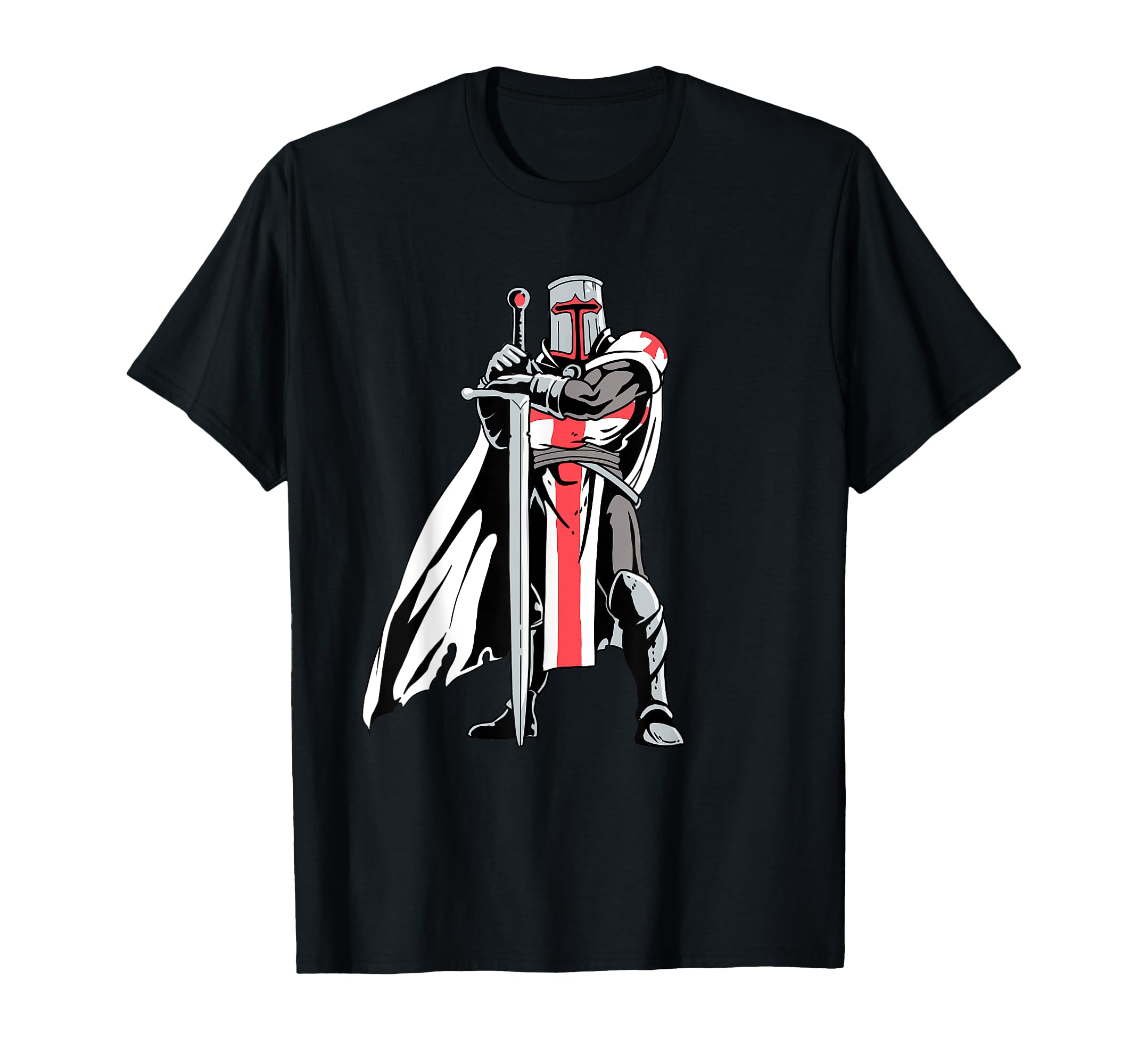 

Knight Templar and Sword Gift Templar T-Shirt