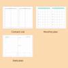 12 Months A5 Agenda Planning Notebook Wear-resistant Office Work Planner  Business