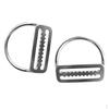 2 Pieces / Set 316 Stainless Steel Keeper Clip & Bent D Ring for 5cm/2