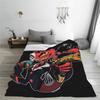 Custom Animated Anime Helluva Boss Blitzo Blanket 3D Printed Soft Flannel Fleece Warm Throw Blankets Car Bedding Sofa Bedspreads
