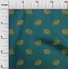 oneOone Cotton Flex Fabric Elephant Block Printed Craft Fabric BTY 40 Inch