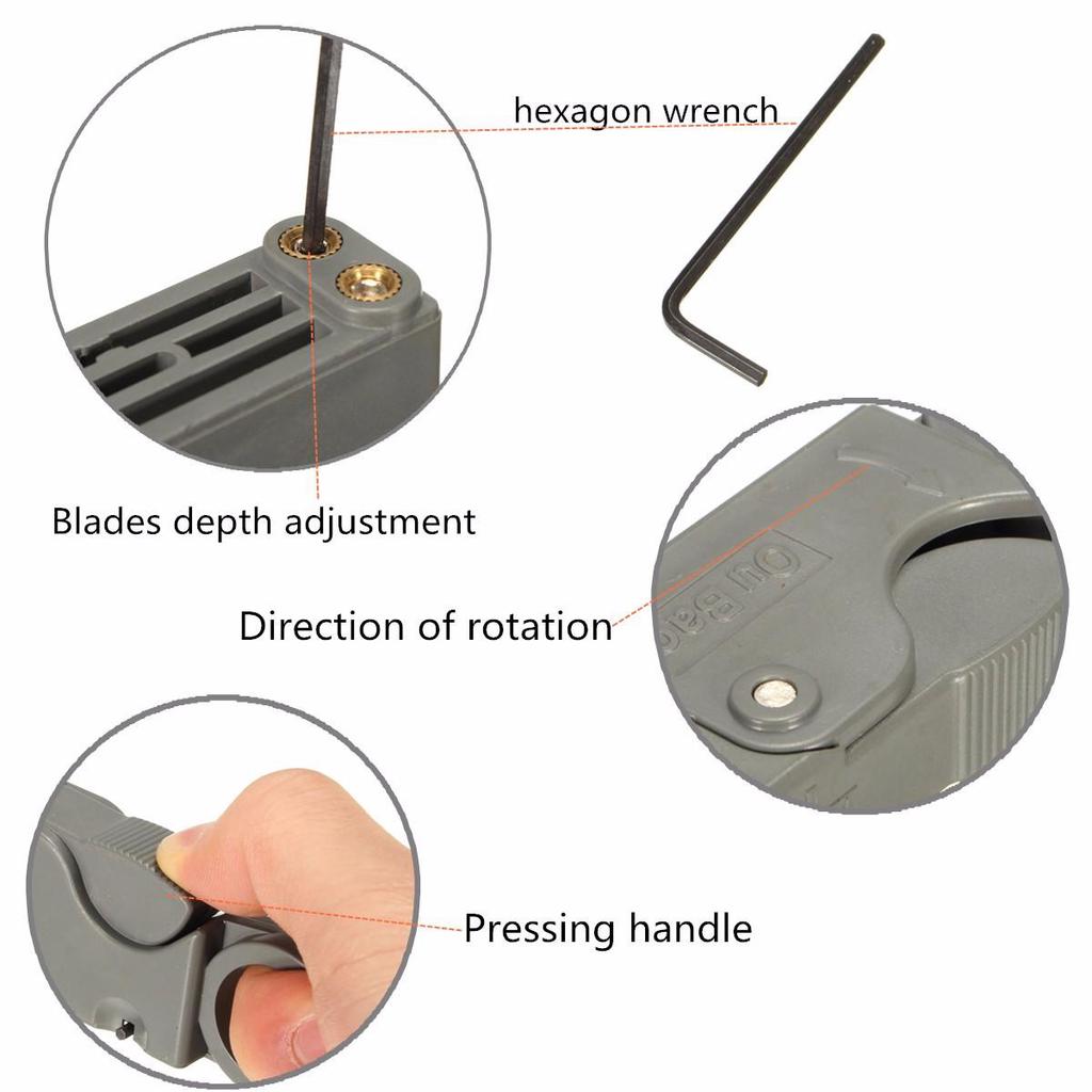 Abisolierzange Kabelabisolierzange Abisolierzange Crimpzange mit Sechskantschlüssel Werkzeuge Zange
