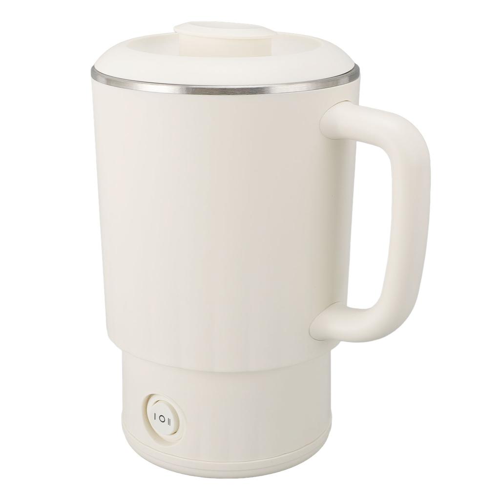 Cestovní elektrická konvice 600W 600ml 304 nerezová ocel Přenosný ohřívač horké vody pro čaj kávu