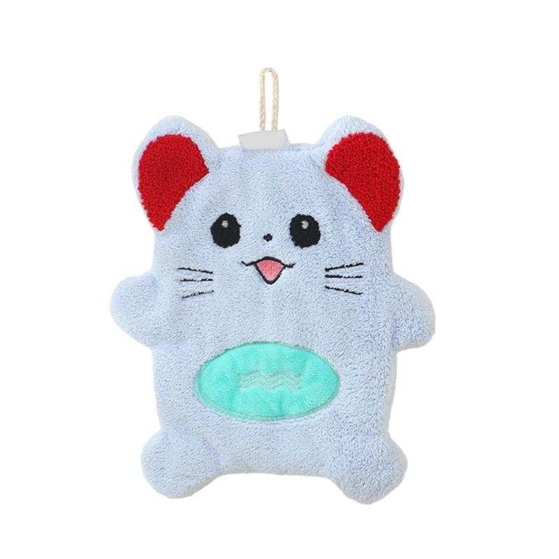 Animal Lover Essential Soft Corals fleeces Hanging Hand Towel Fast Absorbing and Easy to Cleans for Bathroom Kitchen