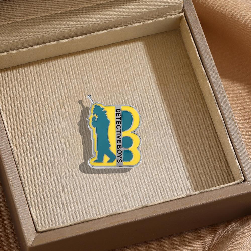 Creative English Letter Brooch Universal Bus English Alloy Badge Fashion Versatile Clothes Scarf Backpack Accessories Brooch жёлтый
