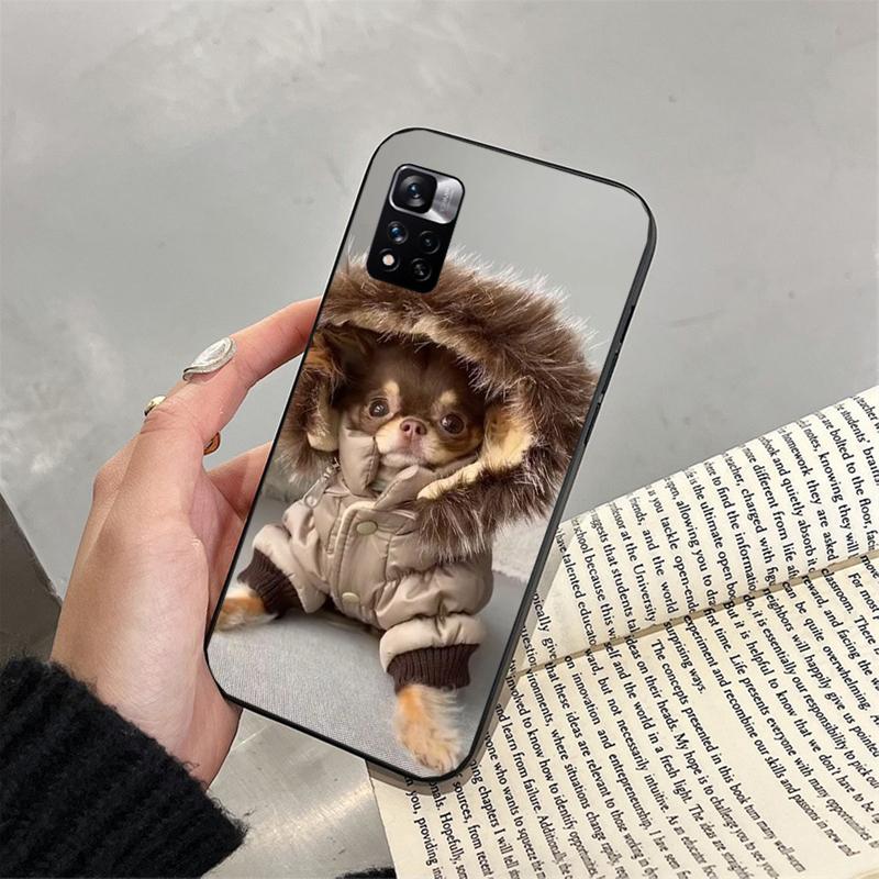 Pouzdro na telefon čivava Puppy Dog pro Xiaomi Redmi note 13 12 Pro 11S 11 10 Pro 10S 12S Redmi 10 9C 13C