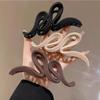 New Large Acrylic Frosted Hair Claw for Women Girls Hairpin Matte Wave Hair Claw Clip Hair Accessories Girls Headwear