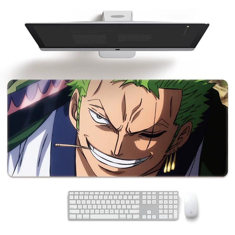 Cartoon Anime Mouse Pad Oversized ONE PIECE Boys E-sports Game Two-dimensional Computer Keyboard Desk Pad Office Cute Large Size  Non-slip Mouse Pad