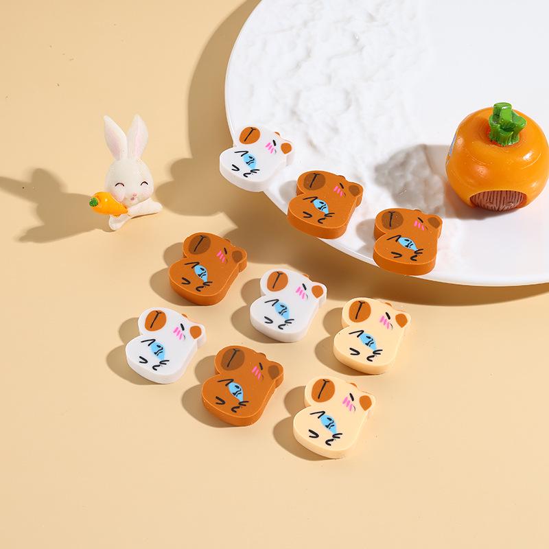 Capybara Kids' Cartoon Eraser Set for Prizes & School Supplies