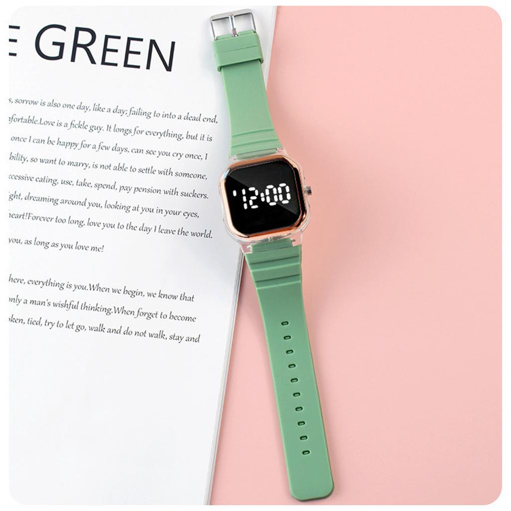 Fashion Women’s Leather Band Electronic Watch – Stylish Digital Wristwatch For Ladies, Elegant Design, Ideal Gift For Birthday, , Daily Wear