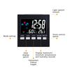 Multi-Functional Weather Station Clock Thermometer Hygrometer Calendar Digital Lcd Display Temperature And Humidity Meter