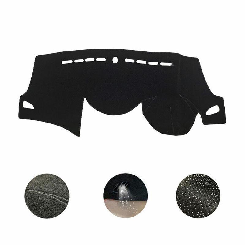 Black Dashboard Dash Cover Mat Pad Carpet Non-slip Polyester Fit for Hyundai i30 2012 2013 2014 2015 2016 2017 Left Hand Drive