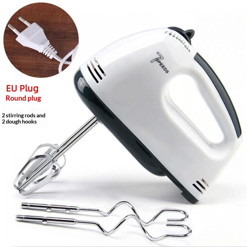 Electric Hand Mixer 7-Speed Adjustable 4 Food Safe Attachments Portable Professional Baking Tool for Home Daily Use