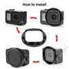 PULUZ 58mm UV Lens Filter Adapter Ring for GoPro MISSION 1 / 1 PRO, with Lens Cover (Black)