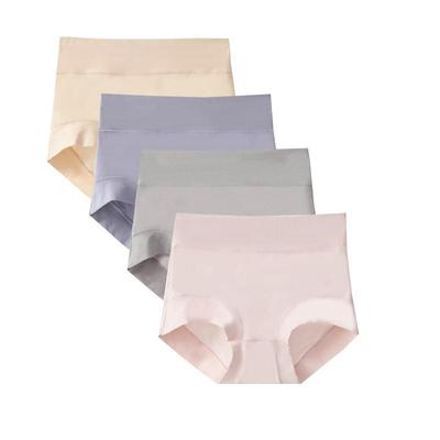 4Pcs Hohe Taille Baumwolle Höschen frauen Unterwäsche Slips Damen Unterhosen Atmungsaktive Dessous