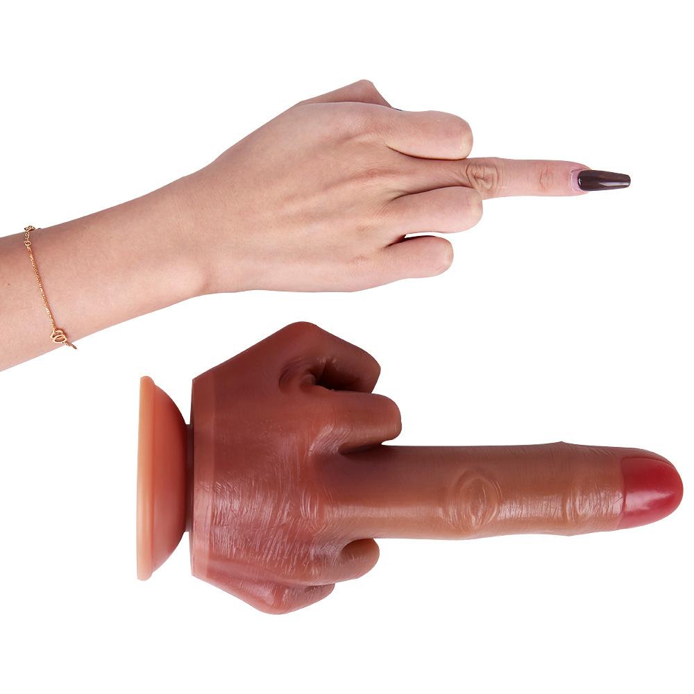 G65 A Male Finger Simulation Liquid Silicone Dildo Unique Adult Sex Toys