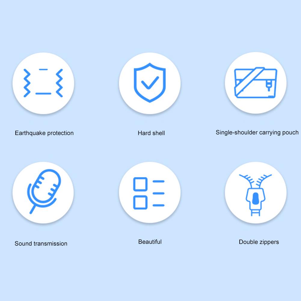 Speaker Case Dustproof Speaker Pouch Bag Shockproof Carrying Organizer Storage Bag for Marshall Middleton II for JBL Charge 6