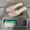 Y2k Sandals For Womens Heel Sandals Stiletto Low Heels Slip Slides Sandal Square Open Toe Dress Shoes For Women Party Work