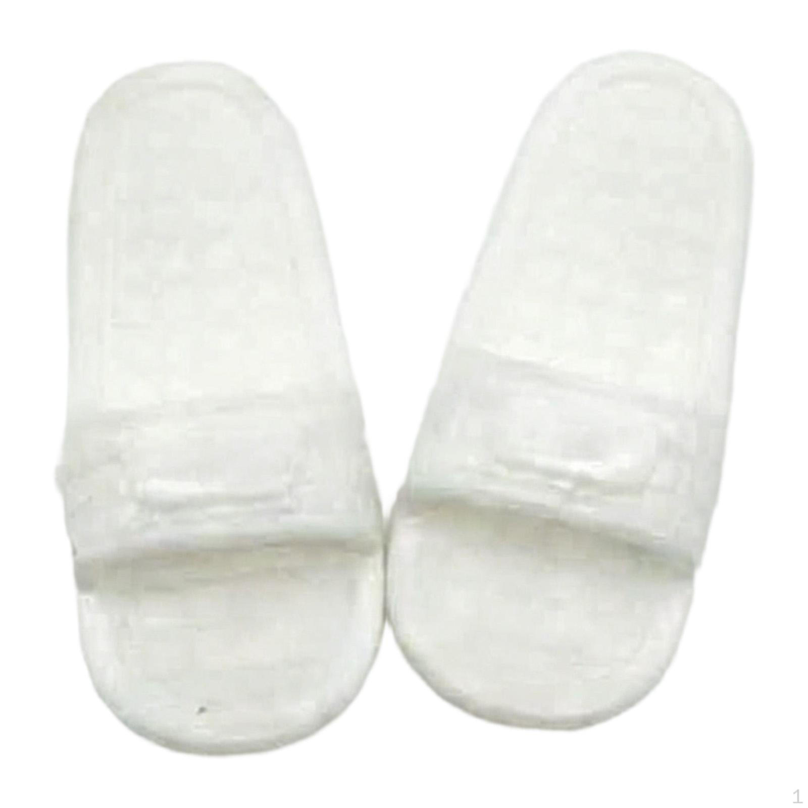 

1/6 BJD Doll Slippers Shoes Compact Dress Stylish DIY Creative Versatile Footwear Dolls білий