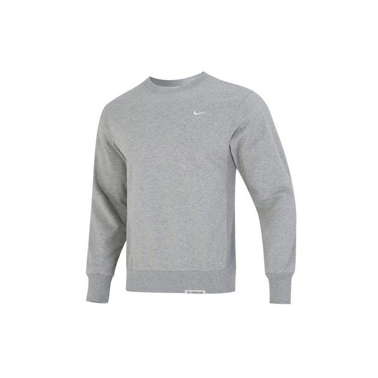 Nike Sweatshirts Men's Light Gray Crew Neck Moderate Regular DQ5821-063