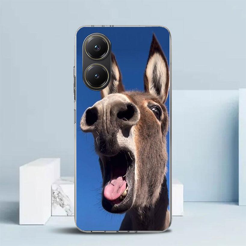 Lustige Esel-Soft-Hülle für Xiaomi Poco F7 Ultra X7 X6 X5 Pro M7 Handyhülle Redmi 15 15C 13 13C 12 12C 10 10C Print Shell Poco X