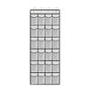 Wall-Mounted 24-Grid Mesh Fabric Storage Rack - Clear Hanging Closet Organizer for Shoes, Sundries, Over-the-Door Use