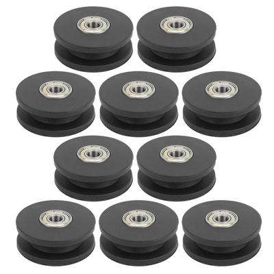 10pcs 50mm Nylon Fitness Bearing Pulley Home Gym Attachments Exercise Strength Training Accessory