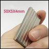 Neodymium Iron Boron Magnets, Strong 50x5x4mm Rectangle, Pack of 10