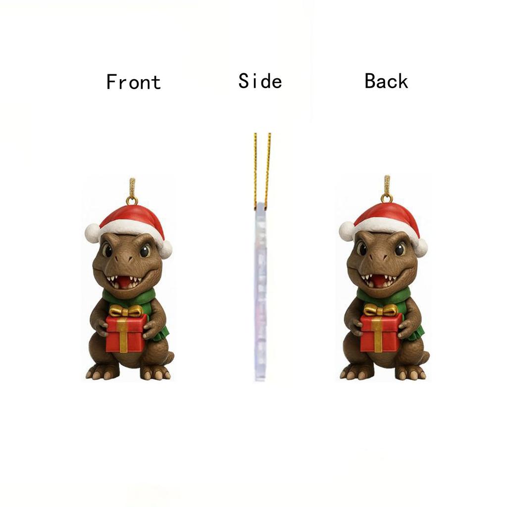 2D Advent Calendar Box, Christmas Countdown Calendar (with Dragon Decorative Toy), 24-Day Christmas Advent Calendar, Christmas Tree Decoration