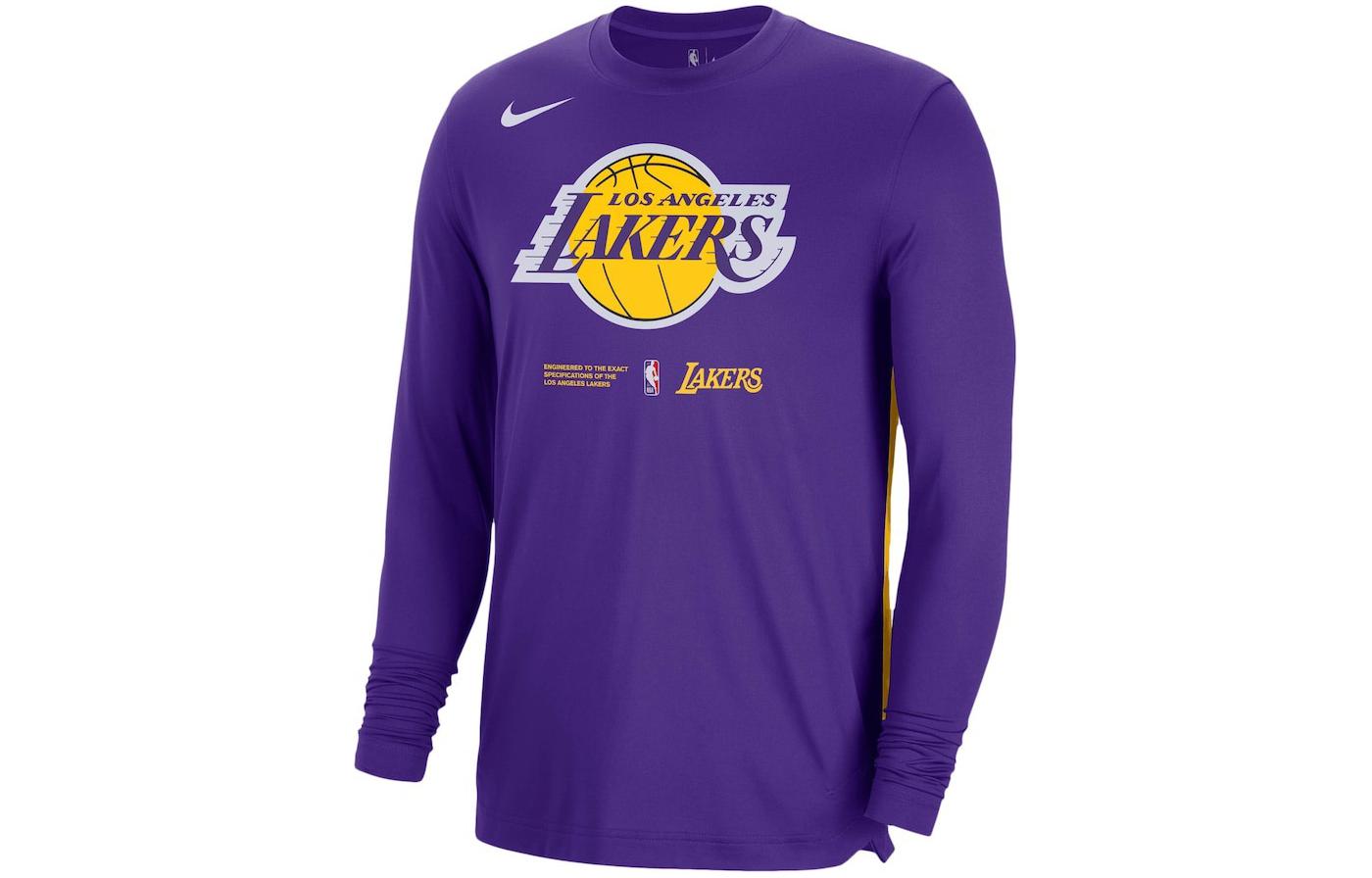 Футболка Nike NBA Los Angeles Lakers Dri Fit свободного кроя с длинным рукавом DN4615-504 M