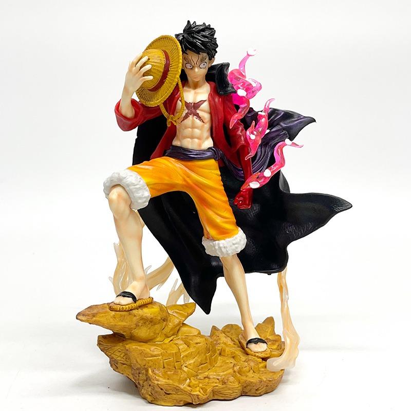 21cm One Piece Luffy Action Figure Desktop Ornament Anime Decor Kawaii Birthday Toy Gift