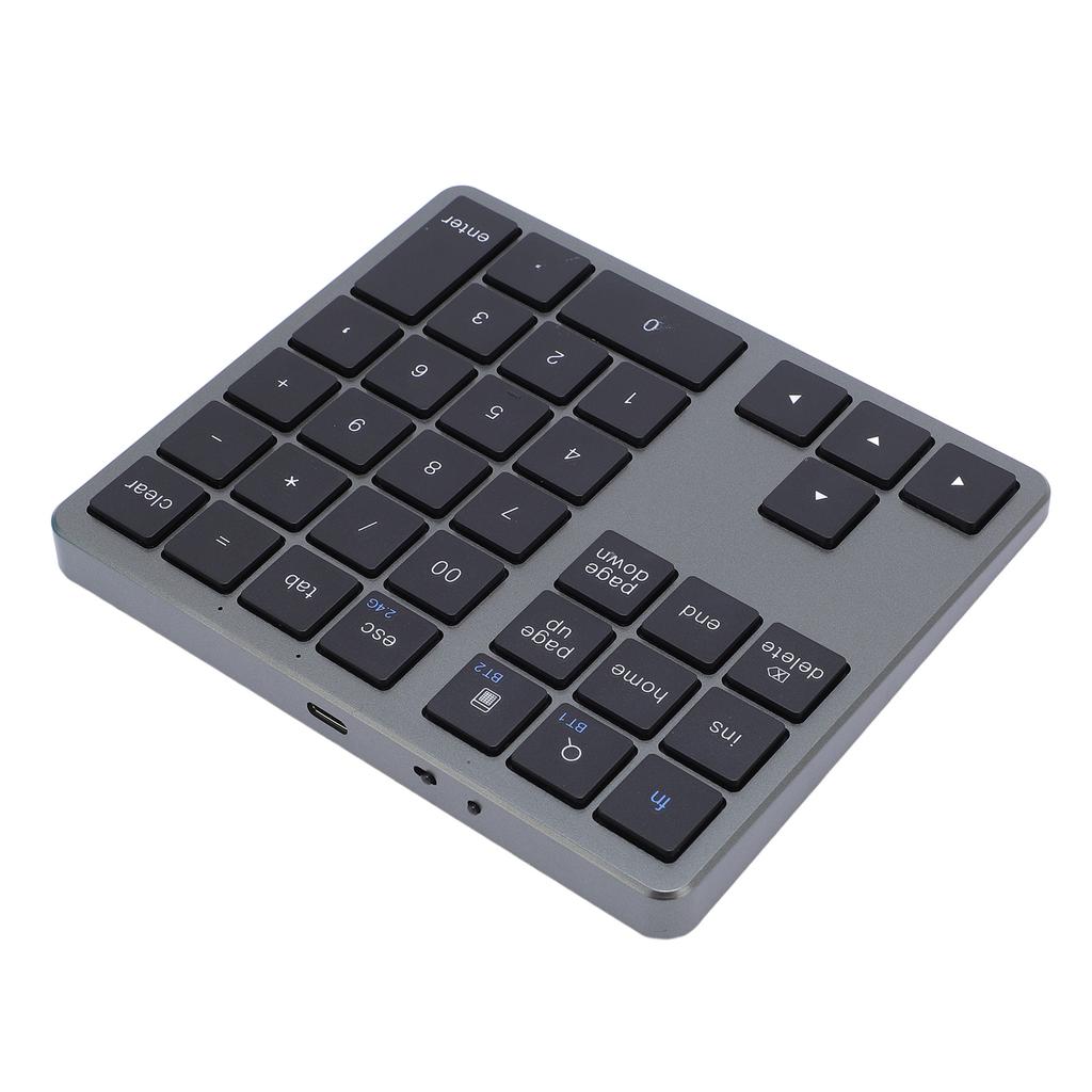 Number Pad Wireless Dual Mode 35 Keys Rechargeable Numeric Keypad for Laptop PC Tablet