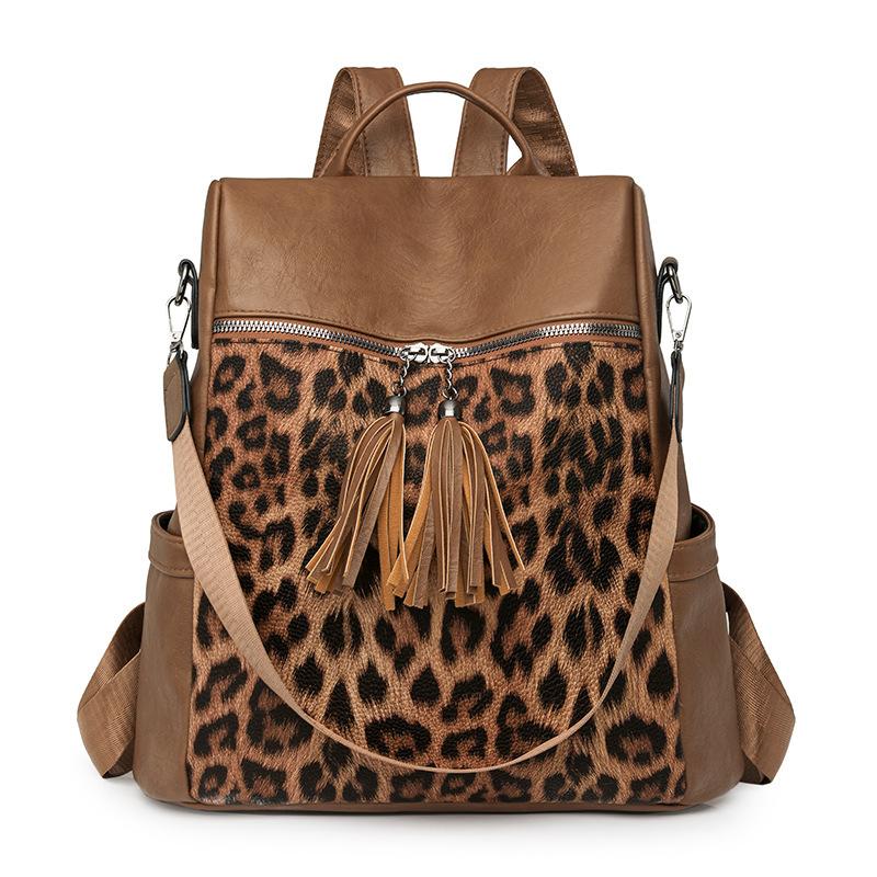 Women's Multi-functional Leopard Shoulder Bag