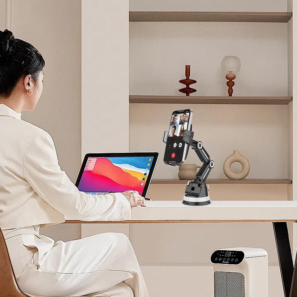 X251 Car Suction Cup Mount Phone Holder Adjustable Cellphone Bracket for Dashboard/Windshield