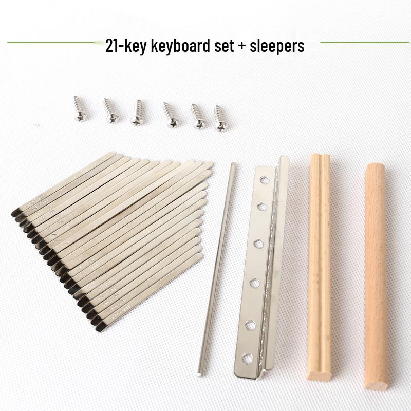 21-Key Kalimba Thumb Piano Picks & DIY Accessories Bagged