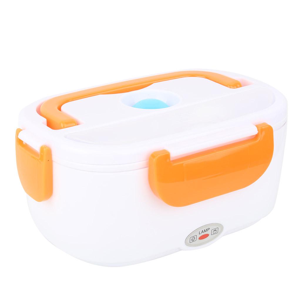 Portable Electric Heating Lunch Box Food Storage Container   (Orange)