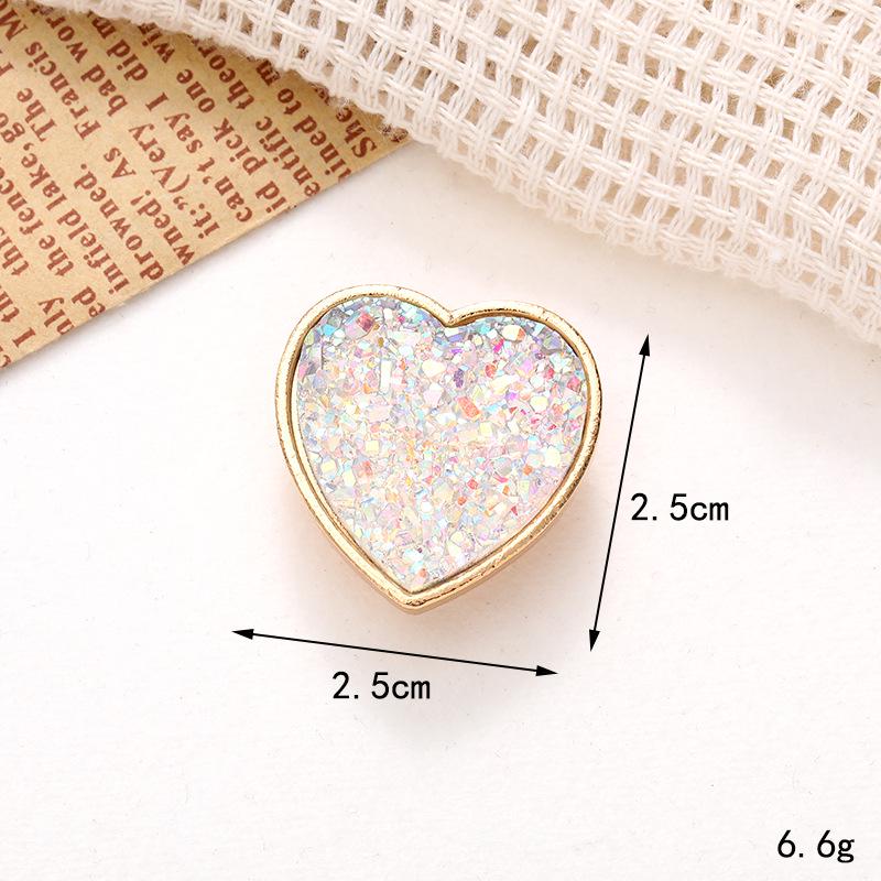 Heart Bow Gemstone Shoe Charms: DIY Detachable Accessories for Crocs and More
