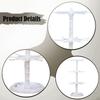 3-Tier Rotating Jewelry Display Stand for Necklaces, Keychains, Watches, Rings, Earrings, Scrunchies