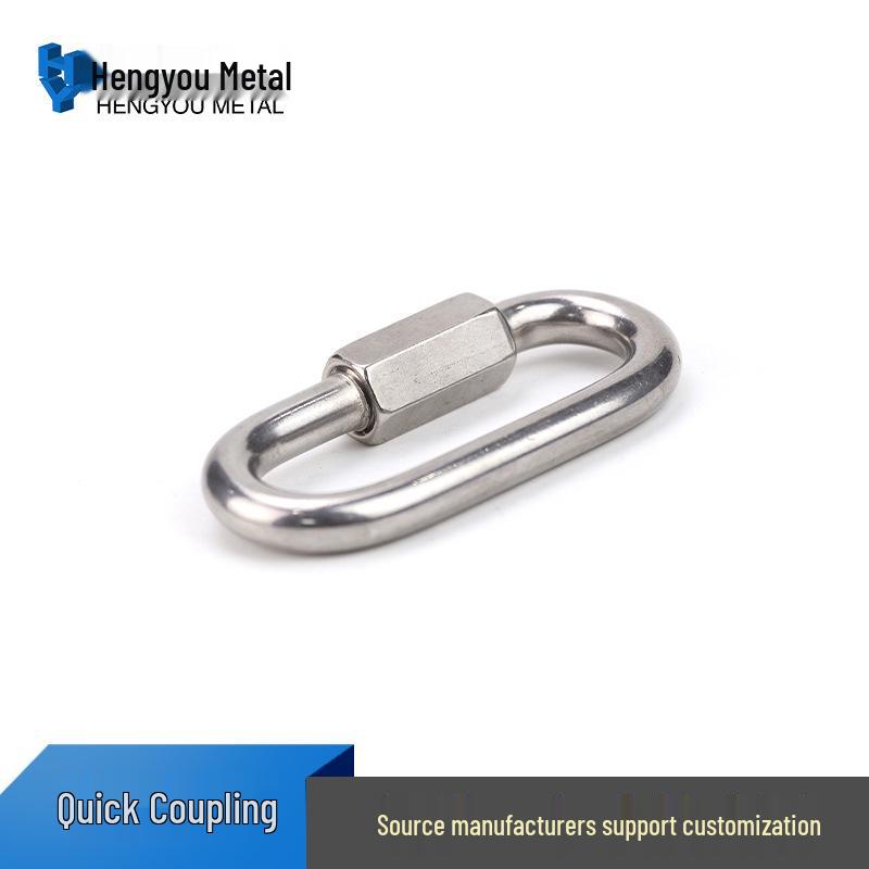 304 Stainless Steel Quick Link Carabiner Ring M3.5-M12
