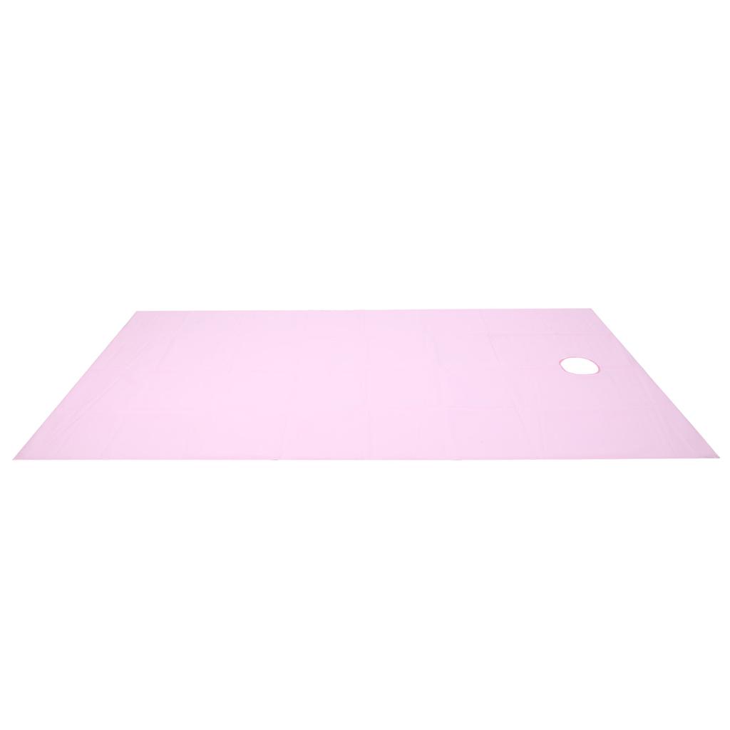 Andningsbart Vattentätt Lakan Polyesterfiber Massageöverkast för Skönhetssalong 200x115cmRosa