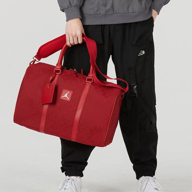 Nová polyesterová cestovní taška Jordan Sportovní taška Taška do posilovny Unisex Čínská červená, Rok draka Červená FJ6787-687