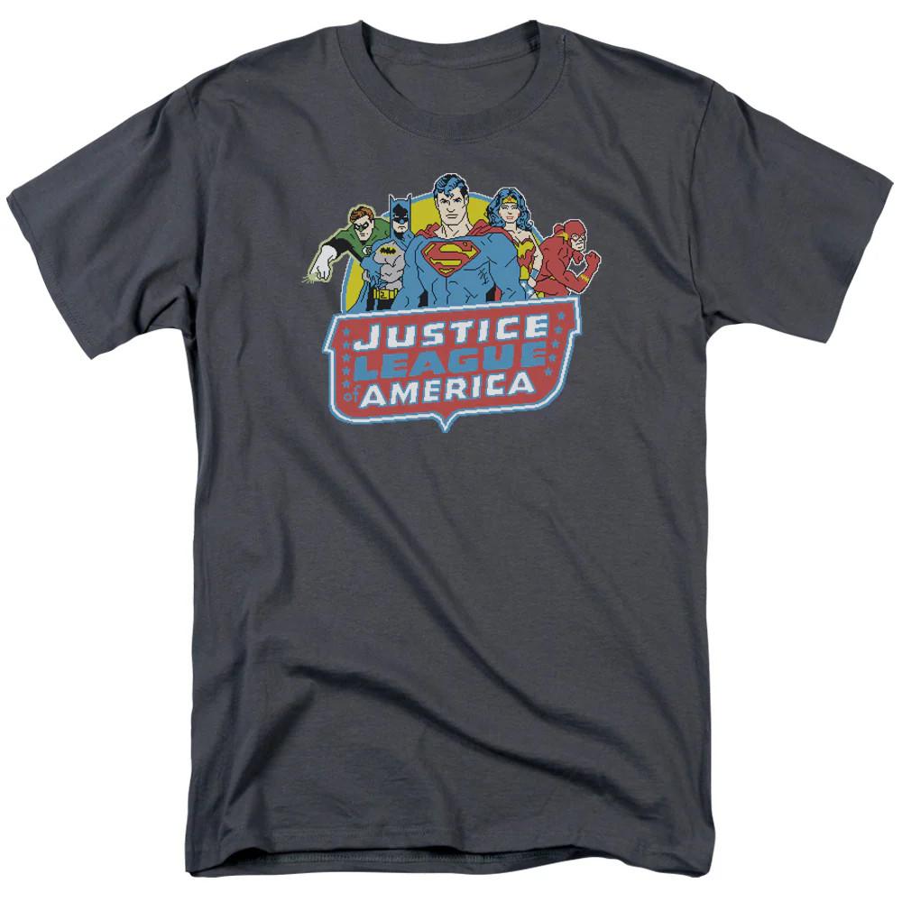 

Dc 8 Bit League Mens T Shirt Charcoal Officially Licensed XL