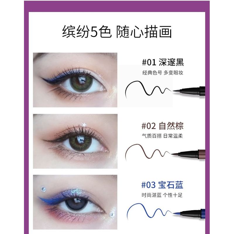 LANSUR - Colorful Smooth Liquid Eyeliner - 5 Colors
