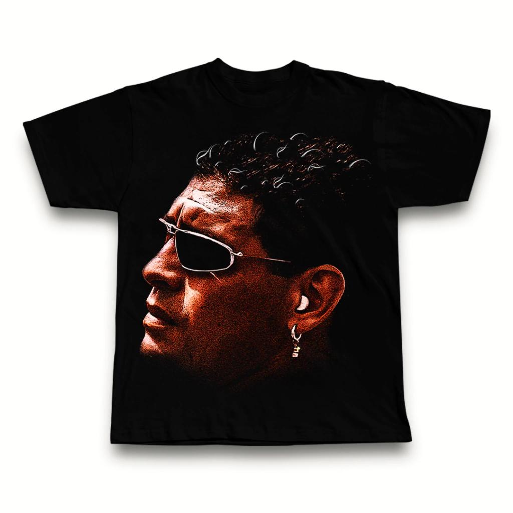 

Diego Maradona Printing T-shirt Super Foot Star Print T-shirt Oversized Y2k Men s and Women s Short Sleeve Streetwear Big Face Graphic Tee S чорний