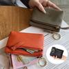 Hand Clutch Women Short Wallet Zipper Pu Coin Purse Elegant Small Cowhide Wallets  Daily