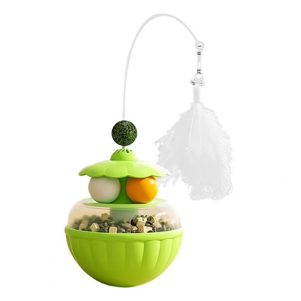 With Bells Cat Teaser Toy Long Pole Interactive Cat Toy Treat Dispenser  Daily Entertainment