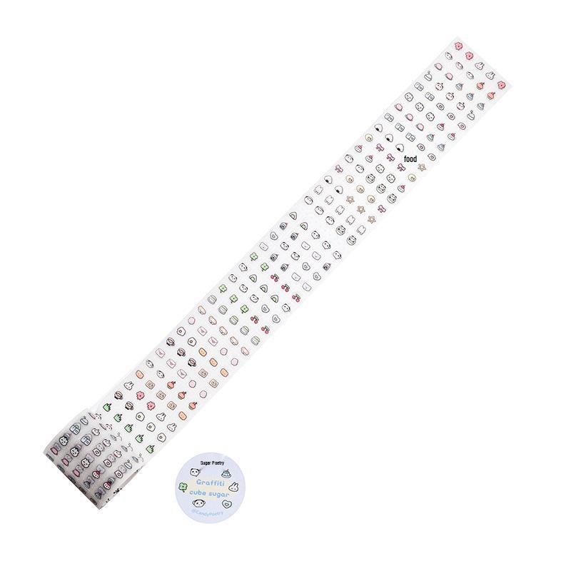 Sugar Poem Cartoon Character PET Tape for DIY Journals and Collage