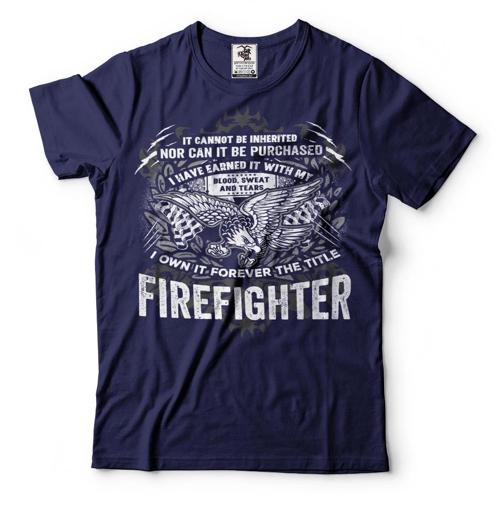 Firefighter T-shirt American Firefighter US Fire Fighter Tee Shirt 4XL