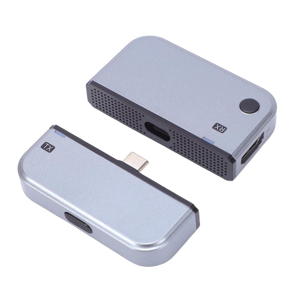 Kabelloser HD-Multimedia-Sender und -Empfänger 164FT 5G 2.4G 4K Dekodierung Eingang 1080P Ausgang Typ C HD-Multimedia-Extender-Kit für PC Plug and Play